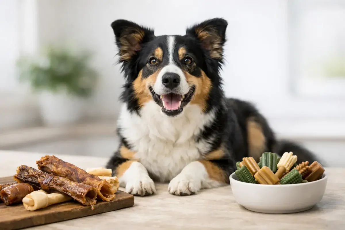 Kauartikel oder Zahnpflege Snacks beim Hund?