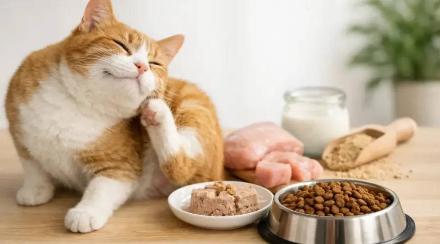 Hypoallergenes Katzenfutter bei Hautproblemen