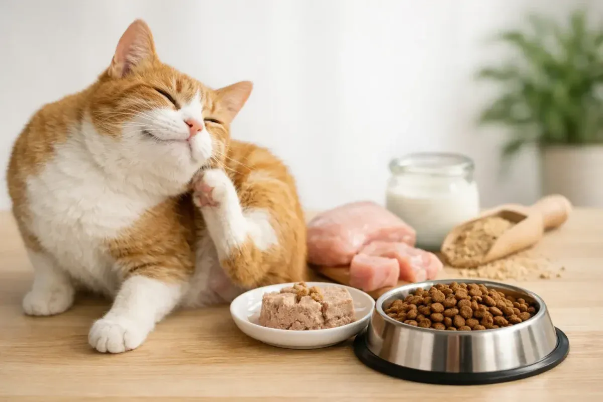 Hypoallergenes Katzenfutter bei Hautproblemen