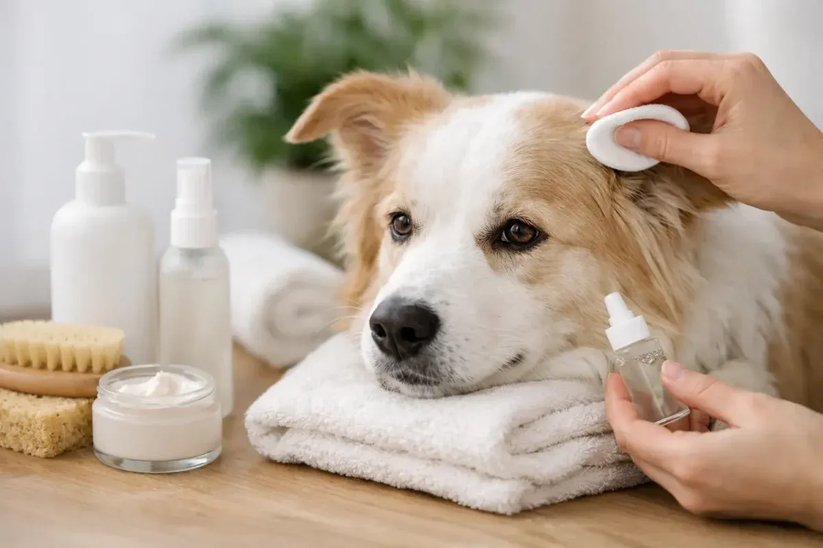 Pflegeprodukte für empfindliche Hundehaut