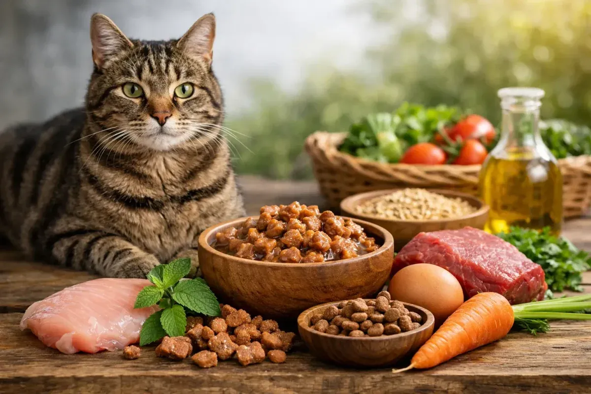 Bio-Katzenfutter mit natürlichen Zutaten