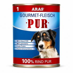 ARAS Gourmet-Fleisch PUR (Dose) – 100 % Rind