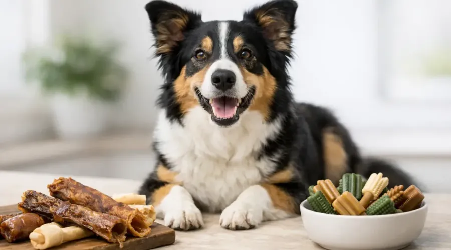 Kauartikel oder Zahnpflege Snacks beim Hund?