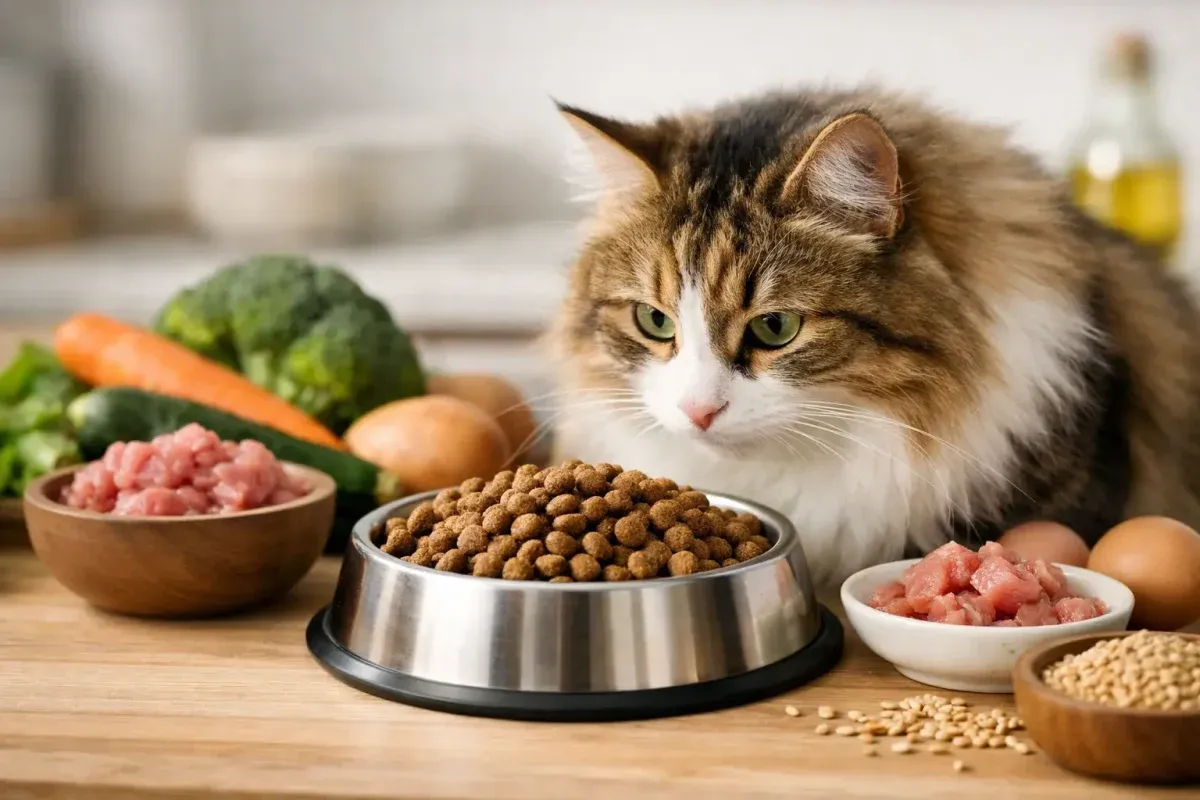 Frische Zutaten machen jede Katze glücklich und gesund.