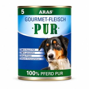 ARAS Gourmet-Fleisch PUR (Dose) – 100 % Pferd