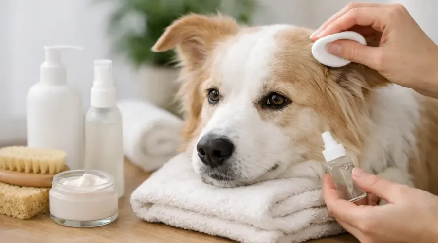 Pflegeprodukte für empfindliche Hundehaut
