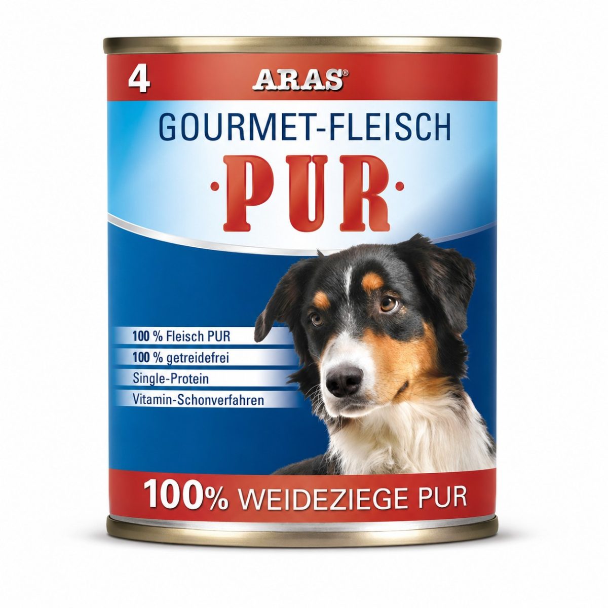 Dose ARAS Hundefutter 100% Weideziege PUR
