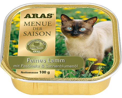 Katzenfutter ARAS Menü der Saison mit Lamm